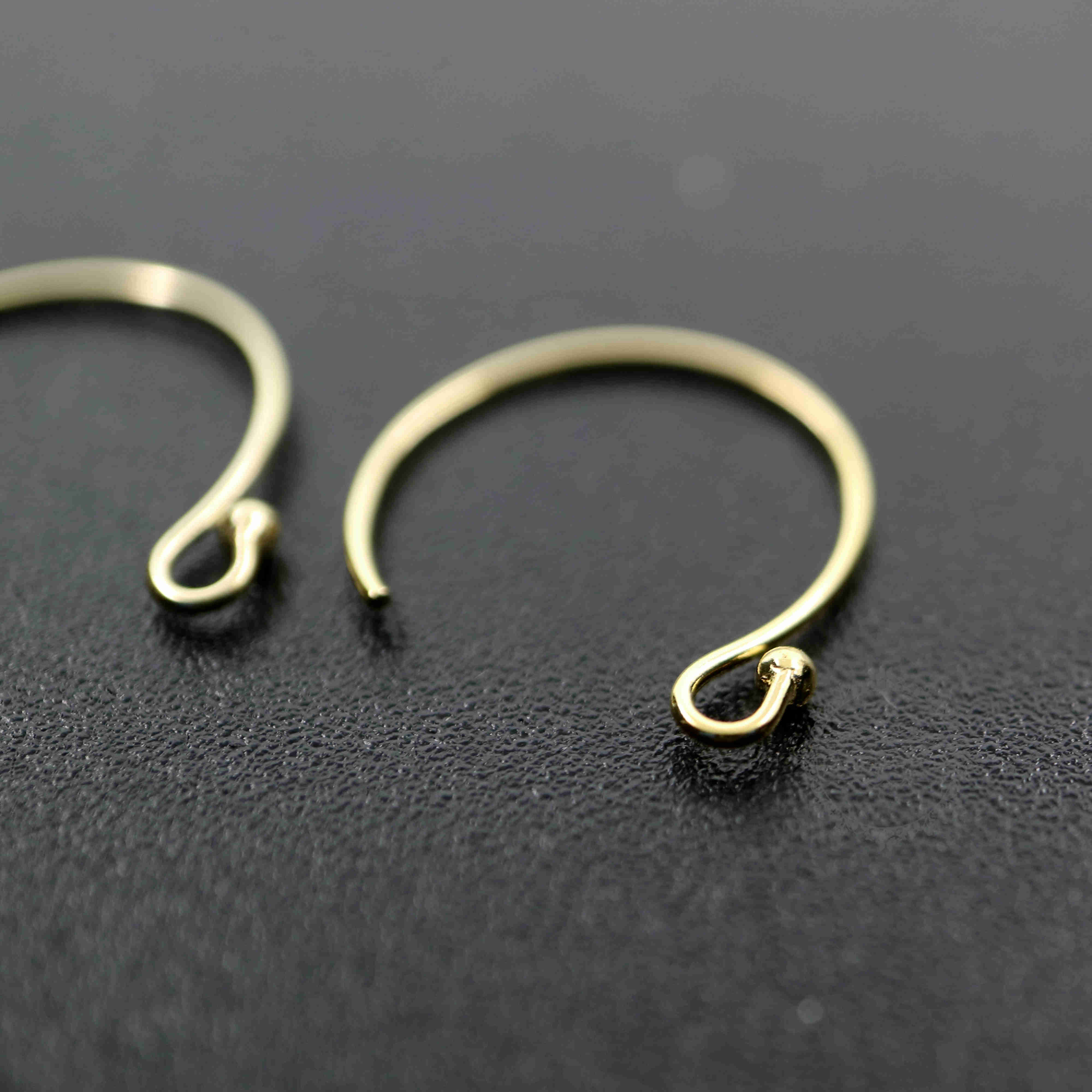 3pairs 13x16MM 14K Gold Filled Color Not Tarnished 0.66MM 22Gauge Wire Beading Earrings Hook DIY Earrings Supplies Findings 1705062 - Click Image to Close